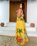 Vestido Longo Aurora Tropical