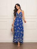 Vestido Longo Feminino Estampado – Tecido Duna