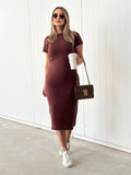 Vestido Midi Feminino 100% Algodão